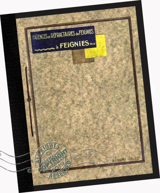 Faiences de Feignies 1930 CATALOG French Ceramic Tile Designs Walls Floors DECO