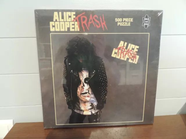 Puzzle 500 pièces pochette de disque ALICE COOPER Trash Neuf