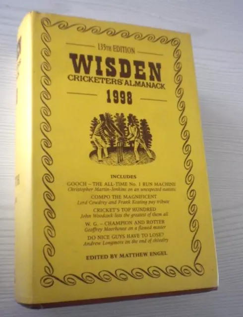 Wisden Cricketers' Almanack 1998 Hardback Book (135th Edition)