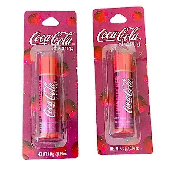 Coca Cola Cherry Flavored Lip Balm Set Of 2