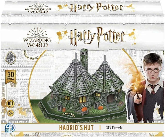 Puzzle 3D Hagrid's Hut &ndash; Replica In Legno Da 250+ Pezzi Per Fan Di Harry Potter