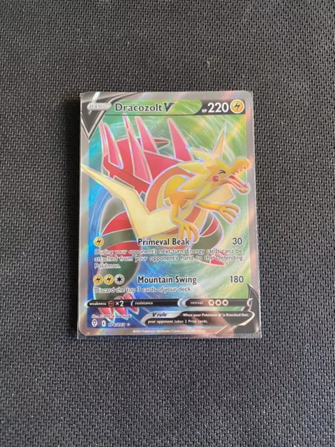 Carte Pokemon DRACOZOLT V 058/203 Ultra Rara Holo Evoluzioni Eteree ITA