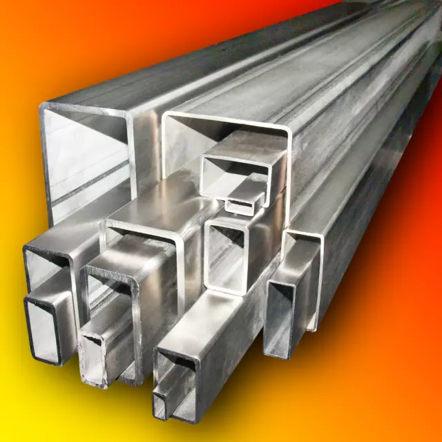 Grade 304 Stainless Steel Rectangular Box Section     *ANY SIZE*    *ANY LENGTH*