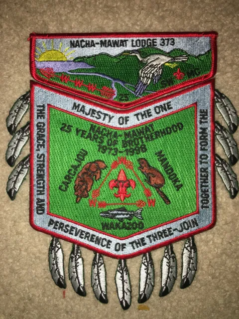 Boy Scout Nacha Mawat 373 Wakazoo 203 Carcajou Mandoka Michigan Flap Patch Set