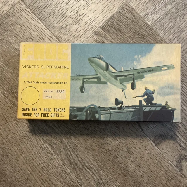 Frog VICKERS SUPERMARINE ATTACKER 1/72 Scale Model Kit Vintage Rare