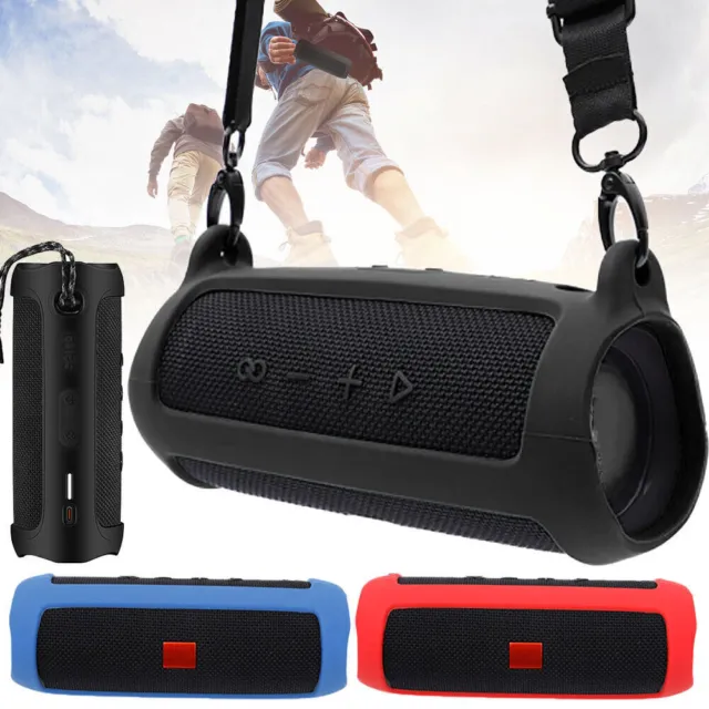 Silicone Carry Case Cover Storage Bag For JBL Flip 5 Wireless Bluetooth Speaker