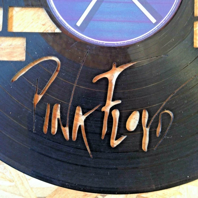 Dilwe Horloge murale en vinyle avec disque de musique Vinyle disque de