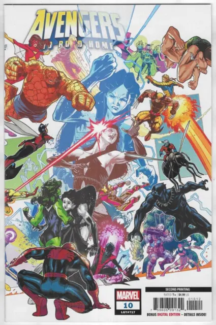 Avengers Comic 10 No Road Home Cover C Variant Second Print 2019 Sean Izaakse