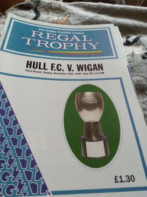 Hull fc v Wigan 1994/95 Regal Trophy