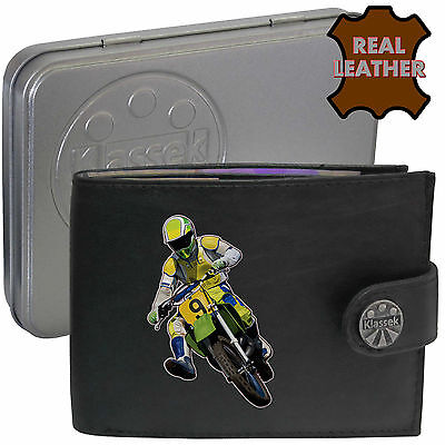 Portafoglio pilota di Motocross Dirt Bike Racing annaspando MEN'S GIFT personalizzato RFID