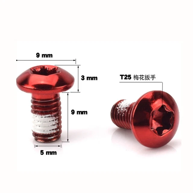 Risegun Vis à Disques De Frein De Vélo, Vis à Disque De Frein Pour VTT