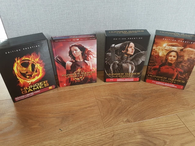 Lot bluray dvd coffret prestige intégrale Hunger Games fnac