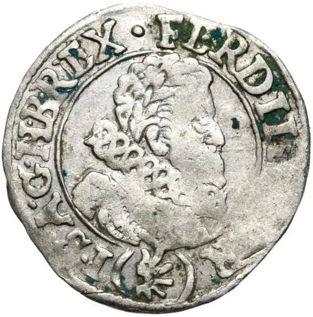 Österreich RDR - Böhmen - Ferdinand II. - 3 Kreuzer 1625 - Jáchymov - Silber