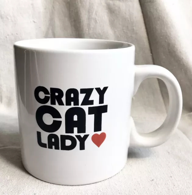 Crazy Cat Lady Mug Oversized Coffee Tea Cup Heart by Room Creative 2013
