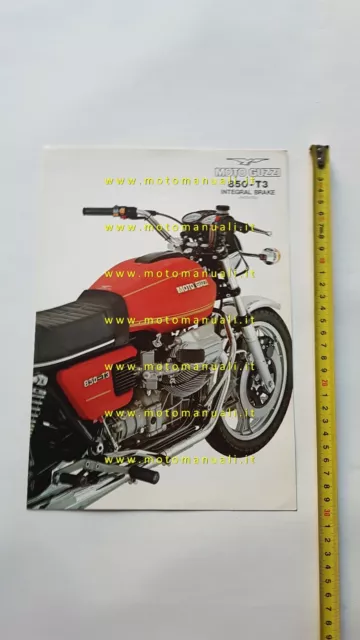 MOTO GUZZI 850 T3 1978 depliant originale ENGLISH brochure