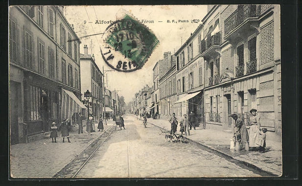 CPA Alfortville, Rue Veron 1913