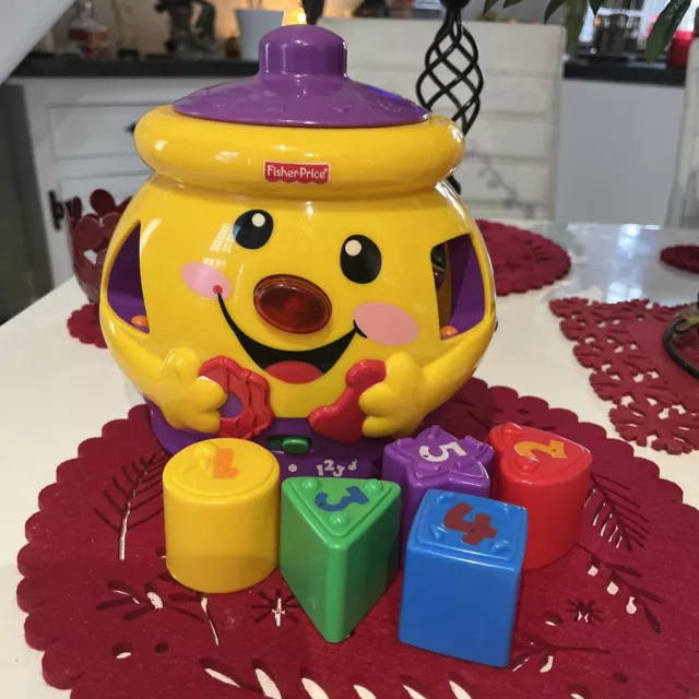 Fisher-Price Laugh & Learn Cookie Jar Shape Surprise Lights Sounds Interactive