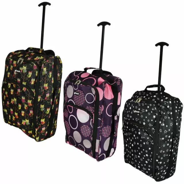 Cabin Hand Luggage Trolley Bag Small Suitcase Holdall Wheeled Travel Flight