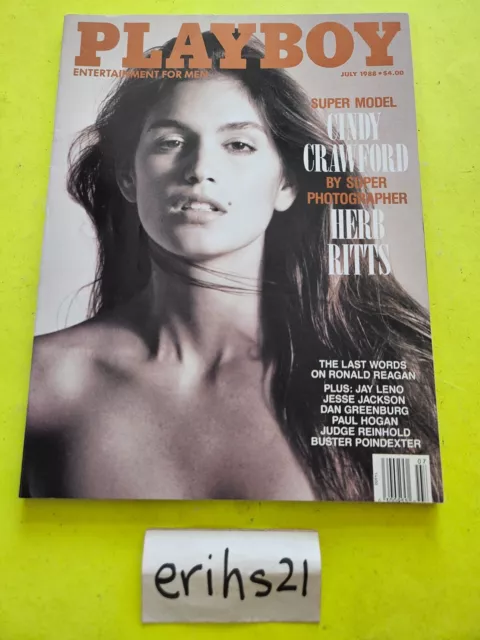 Playboy Magazine July 1988 Cindy Crawford Excellent Condition New