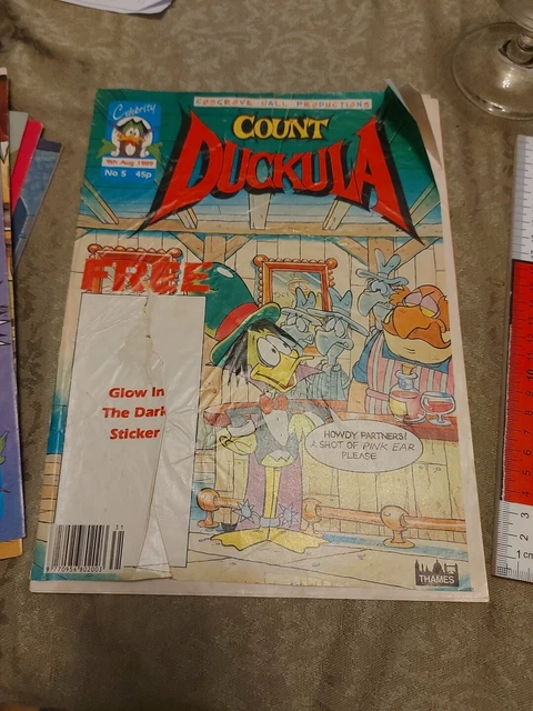 COUNT DUCKULA ISSUE 5 (Cosgrove Hall Production) 1989 Magazine £5.00 ...