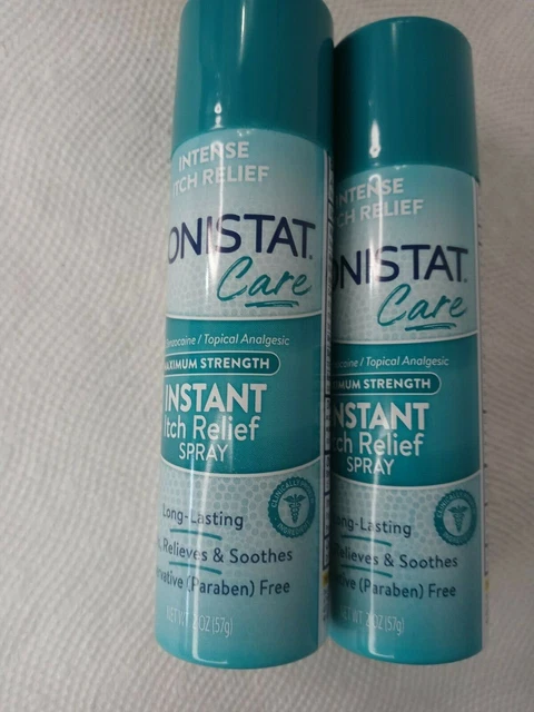 Spray de alivio instantáneo de picazón MONISTAT Care Maximum Strength, 2 oz (paquete de 2 piezas)
