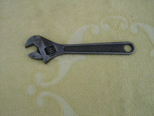 VINTAGE 8 POLLICI AZIENDA UTENSILI A MEZZALUNA MADE IN U.S.A. tenditrice regolabile