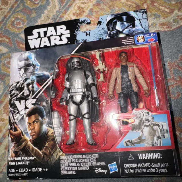 Star Wars Finn (Jakku) vs Captain Phasma 3.75" Figures  Rogue One. New