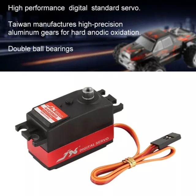 25T JX PDI-4409MG 4.8-6.0V 9KG Metal Gear Digital Servo With Arm 1/8 1/10 RC Car