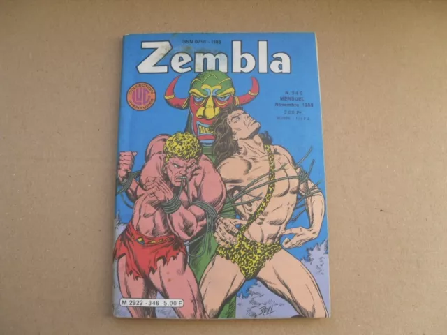 ancien mensuel Zembla BD n° 346 novembre 1983 Noir et Blanc petit format