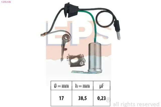 EPS Kontaktsatz Zündverteiler 1.215.126 für RENAULT CLIO I (B/C57, 5/357)