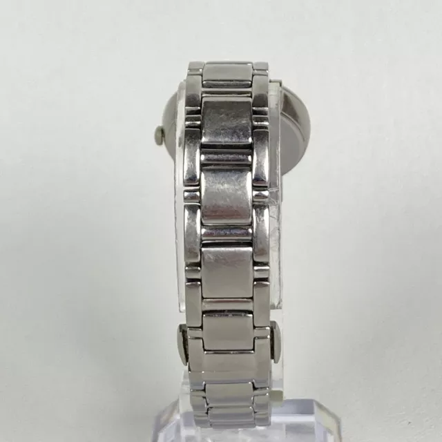 Kate Spade Gramercy Mini Watch Women Silver Tone 25mm MOP Dial New Battery 7" 3