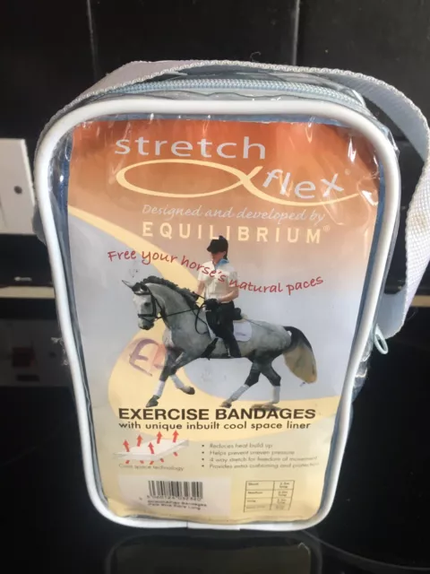 Brandneue Stretch and Flex Gleichgewicht Übungsbandagen Größe Large blau