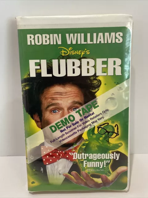 DISNEY'S FLUBBER VHS Video Screener Robin Williams Promo Tape Demo ...