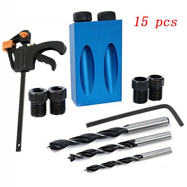 OUKANING Taschenloch-Bohrvorrichtung Set – Für Holz, 12-45 Mm Materialstärke