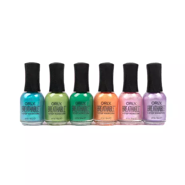 Orly BREATHABLE Treatment + Color Nail Lacquer Island Hopping Collection 6 pcs