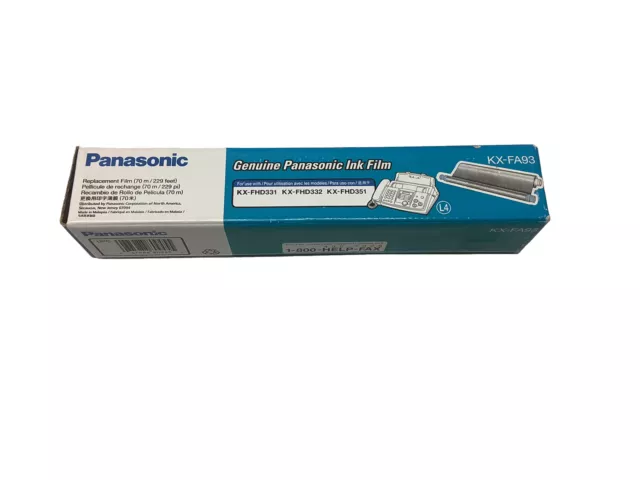 Genuine Panasonic Ink Film KX-FA93 Fax KX-FHD331, KX-FHD332, KX-FHD351