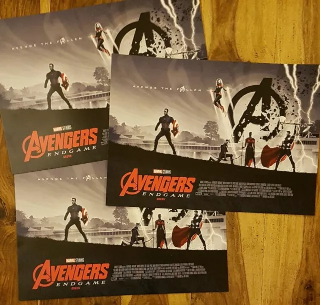 3 x Marvel Avengers Endgame ODEON Exclusive Posters Matt Ferguson,Marvel Studios