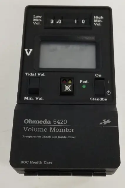 PARTS Ohmeda 5420 Volume Monitor, from Modulus II Anesthesia Unit #L75