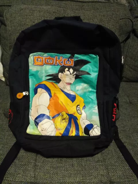 Dragon Ball Z Anime Die Cut 3D Goku Character Kids Backpack