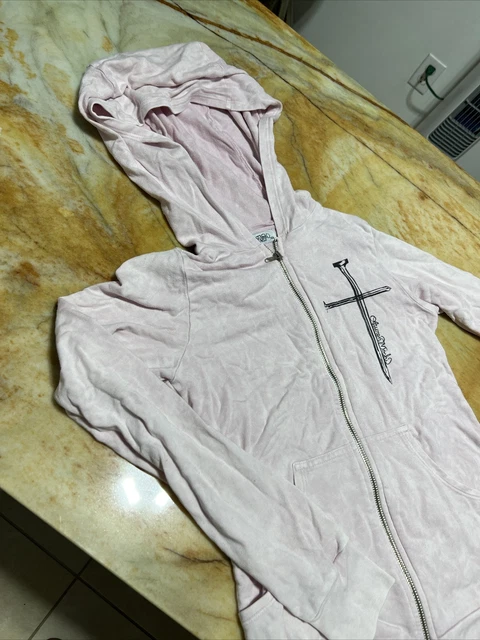 Preowned Lauren moshi Christian Christ Design Hoodie N Sweat Pants, Pink, XS Preowned Lauren moshi Christian Christ Design Hoodie N Sweat Pants, Pink, XS