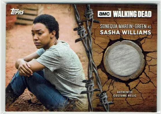 The Walking Dead Season 7 Relic Card R-SW Sonequa Martin-Green as Sasha Williams