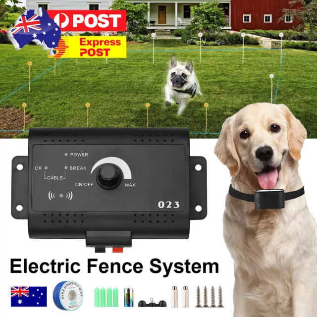 Electronic Dog Fence System Invisible Electric Wireless Pet Containment Collar