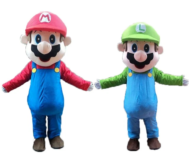 MASCOTTE SUPER MARIO Luigi costume carnevale adulti professionale cosplay  grande EUR 349,00 - PicClick FR