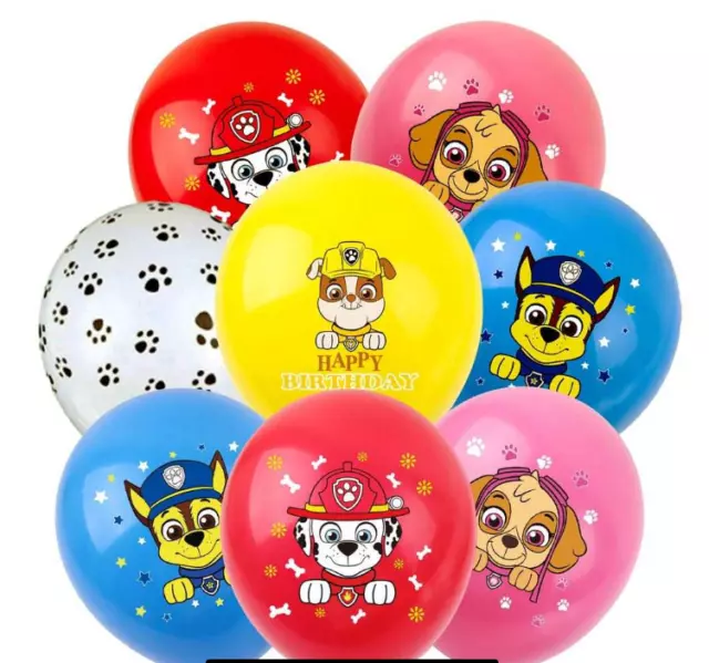 New Paw Patrol  Style 2  Theme  12 Inch Latex Balloons  (10)