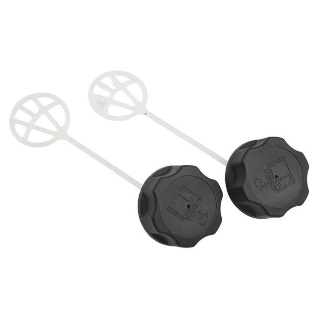 Lot De 5 Bouchons De Réservoir Carburant – Pour Débroussailleuse 43cc à 55cc – Plastique Noir – Diam. 45mm