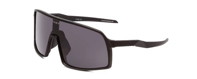 Coyote Python Designer Polarized Sunglasses Mens Sport Shield Matte Black / Grey Coyote Python Designer Polarized Sunglasses Mens Sport Shield Matte Black / Grey