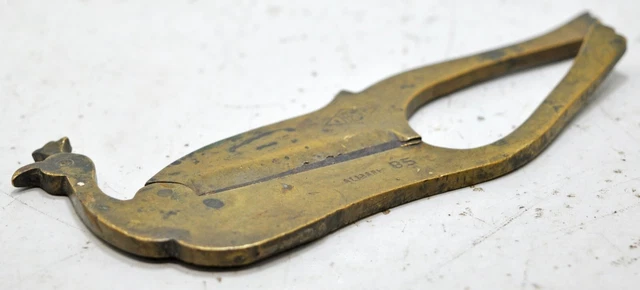 Antique Brass Betel Nut Cutter Sarota Original Old Hand Crafted Engraved