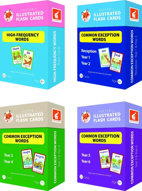 Set　COMMON　WORDS　EXCEPTION　Flash　EUR　Cards　NEW　Full　Reception　Year　to　38,67　PicClick　IT