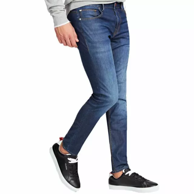 Jeans Guess Usa Denim Chris Skinny con pesi piuma - blu medio M02A27D3ZM1