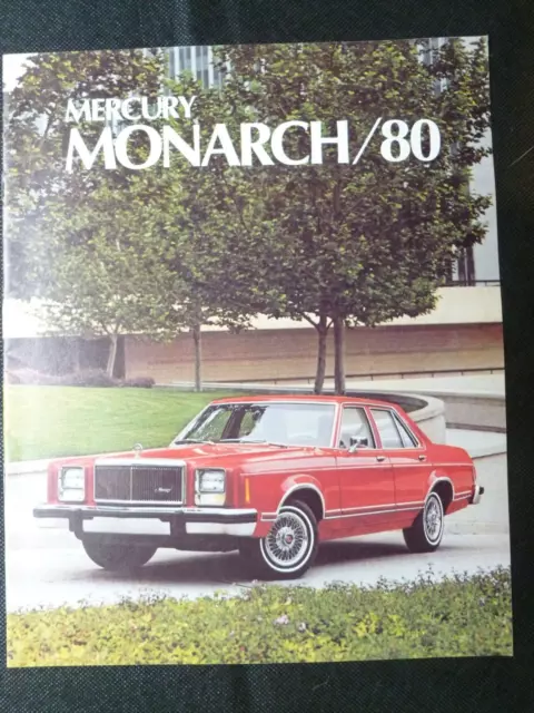 1980 Mercury MONARCH/Ghia Automobile Dealer Sales Brochure